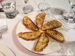 Grilled bread with caponata