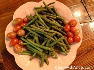 Zippy Roasted Green Beans