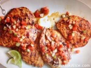 Chile Rubbed Grilled Chicken 