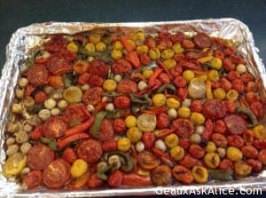 Risotto-Style Roasted Tomatoes and Noodles (Added Shrimp, Chicken etc.) 3