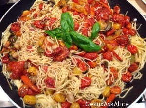 Risotto-Style Roasted Tomatoes and Noodles (Added Shrimp, Chicken etc.) 4