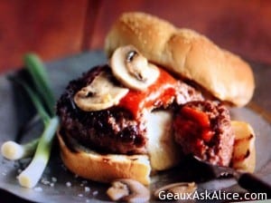 Cheese Stuffed Mushroom Pizza Burgers 