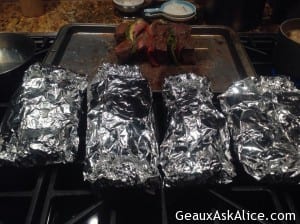Packets to grill