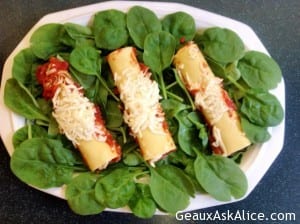 Alice's Spinach Manicotti 2