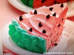 Refreshing Watermelon Cake 