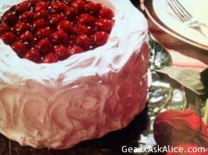 White Chocolate Cherry Cake