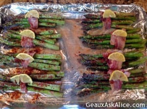 Lemony Bacon Wrapped Asparagus