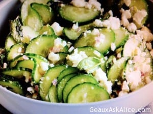 Cucumber and Feta Greek Salad