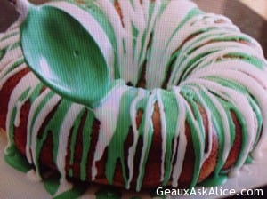 Christmas Wreath Bunt Cake