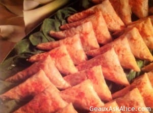 Spinach-Phyllo Triangles or Spainkopitas