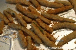 Spicy Oven-Fried Green Beans