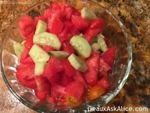 Tomato and Cucumber