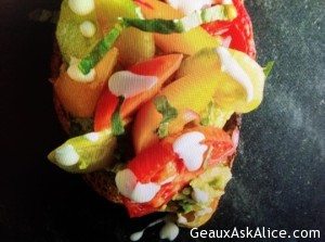 Herb Toasts with Avocado and Heirloom Tomatoes