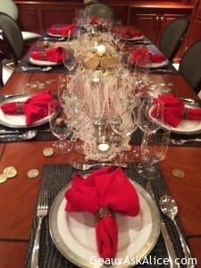 Monday night table setting-theme was Dirty Pirate Poker Night