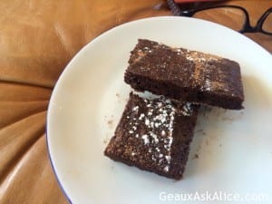 Lunch Monday-Nice Assorted Salads and Delicious Brownies