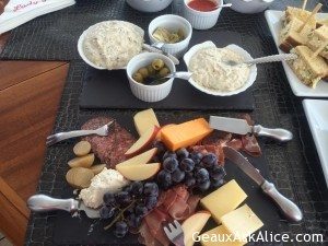 Our Lunch yesterday as we were sailing away to a cove for the evening 1