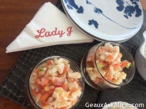 Our Lunch yesterday as we were sailing away to a cove for the evening