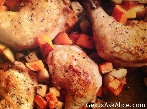 Pan Roasted Chicken with Butternut Squash 