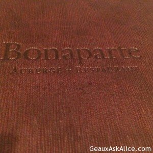 So July 12th we had dinner at a place called Bonaparte! Absolutely fantastic meal