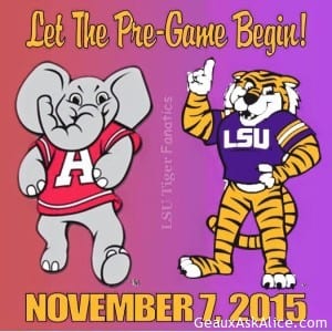 Ok starting to feel the hype! Geaux Tigers! Beat BAMA!