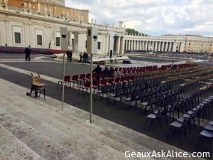 Exiting Vatican