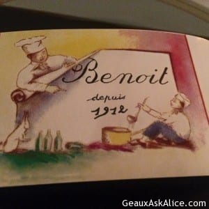 Last supper in Paris. Chez Benoit !Superb! Off toCapri tomorrow 8