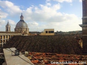 View from my favorite hotel in Rome Hotel Rafael. But has become vegan 4