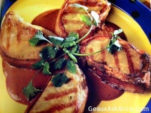 Savory Pork Chops with Ancho Cream Sauce