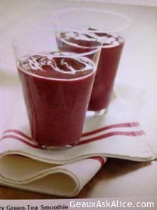 Green Tea and Cranberry Smoothie