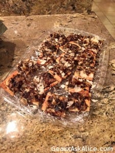 Table set for Italian dinner along with apps! Moving along!4