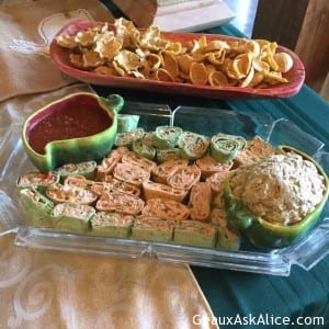 A few apps before the craw dads and fried fish!