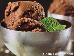 Minty Chocolate Sorbet