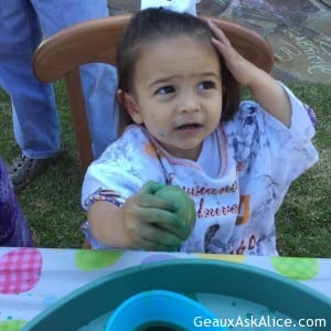 Peeps did a grand job. Some got more dye on themselves than on the eggs!3