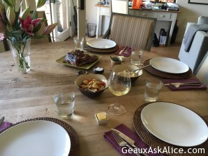 Great ribs and sides for lunch! Getting so spoiled!