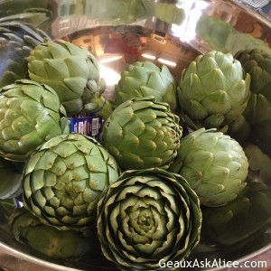 Stuffing those Artichokes!