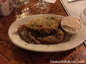 Test of meal at The Steamboat not too shabby ! I had the grilled salmon. It was perfection along with the rest of the meal and staff! Great evening!1