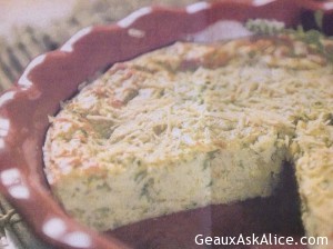 Crustless Zucchini Pie