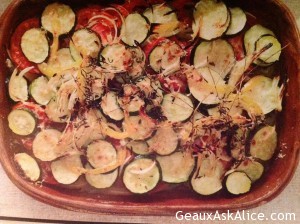 SUMMER VEGETABLE CASSEROLE