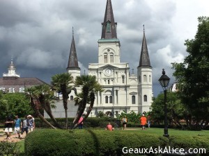 Enjoying Jackson Square with Grand Peeps