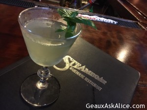 New Summer Drink at Steamboat. Muddled Basil Martini