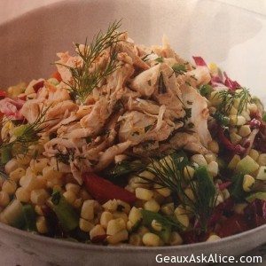 Crab and Corn Macque Choux Salad