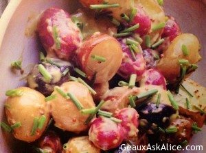 Warm New Potatoes with Mustard Dressing