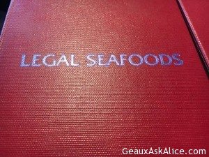 Our Lunch Spot today in Boston-Legal Seafoods. Always a winner!