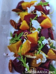 Delicious Roasted Beets and Cheese Salad