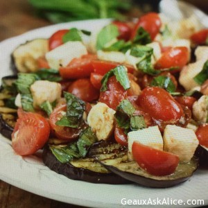 Grilled Eggplant Caprese Style