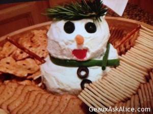 Mr. Snowman Cheese Ball