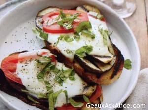 Cheesy Grilled Eggplant Sandwiches