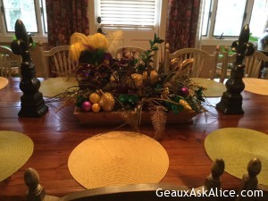 Table ready for Hubby's Famous BBQ Chicken and Ribs Birthday Feast!