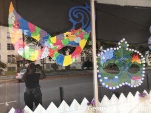 Check out some of the Student Art Work with the Mardi Gras Theme around the St. Landry Courthouse Square! 7