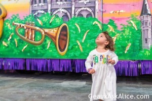 Even Baby Grand Peeps Sophia and Gabrielle know how to capture that Mardi Gras feeling!